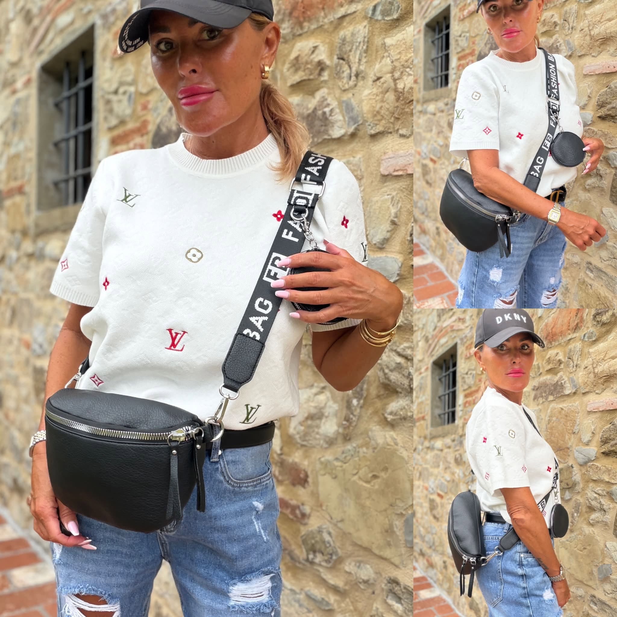 Dámská koženková ledvinka FASHION