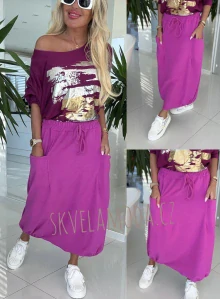 Dámská teplá sukně DOUBLE POCKETS