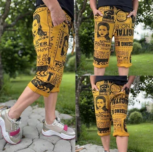 Dámské teplákové kraťasy PÍSMO