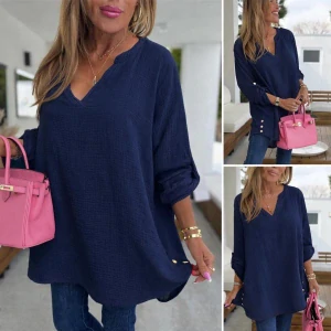 Dámská mušelínová halenka KNOFLÍČKY