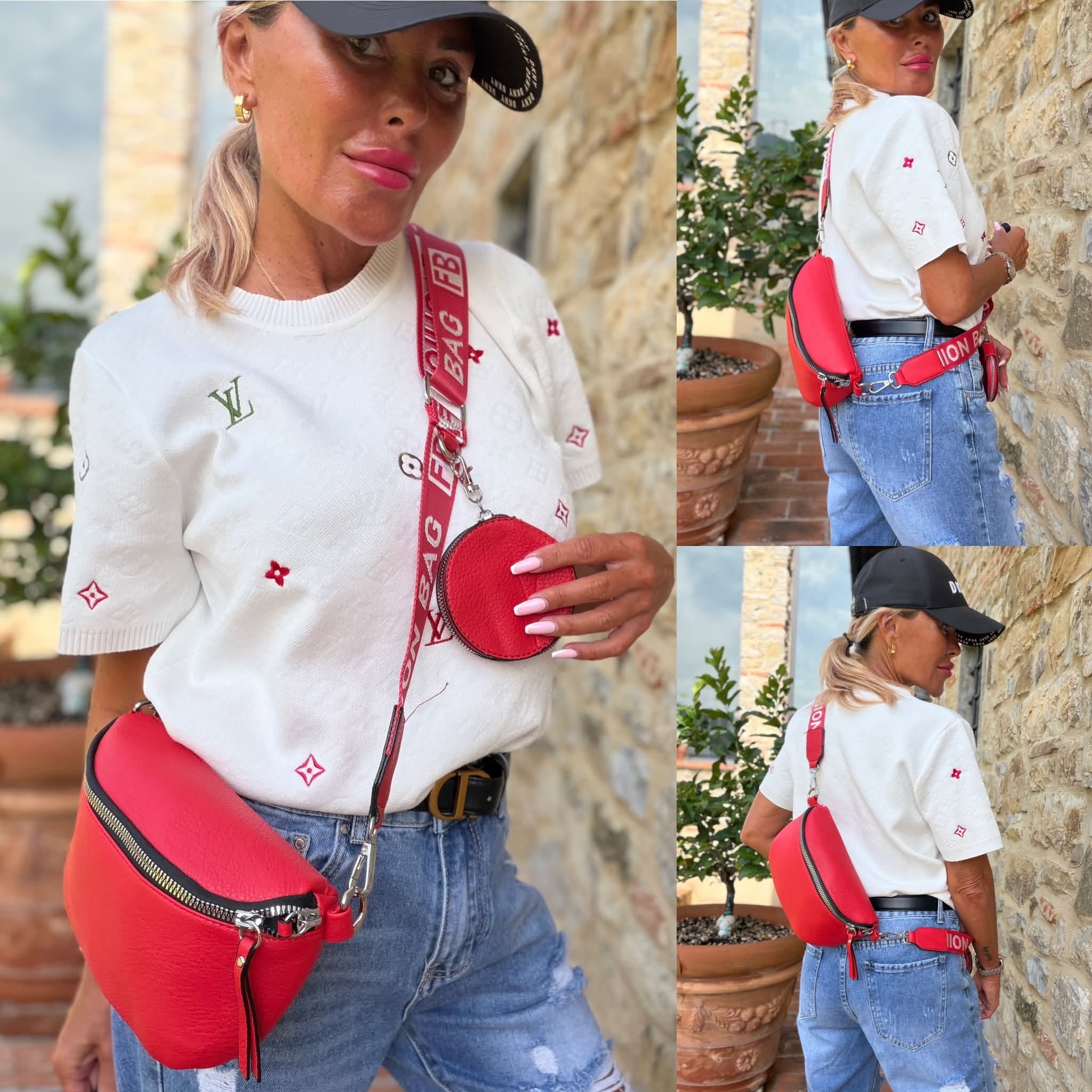 Dámská koženková ledvinka FASHION