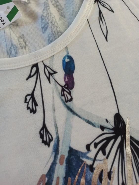 Dámská šatovka TOGETHER ZELENÉ LISTY