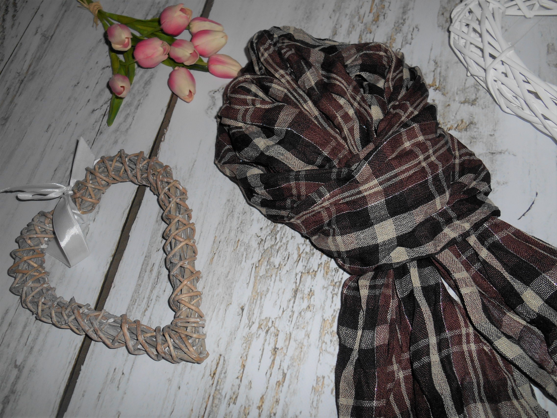 Dámský šál hnědý