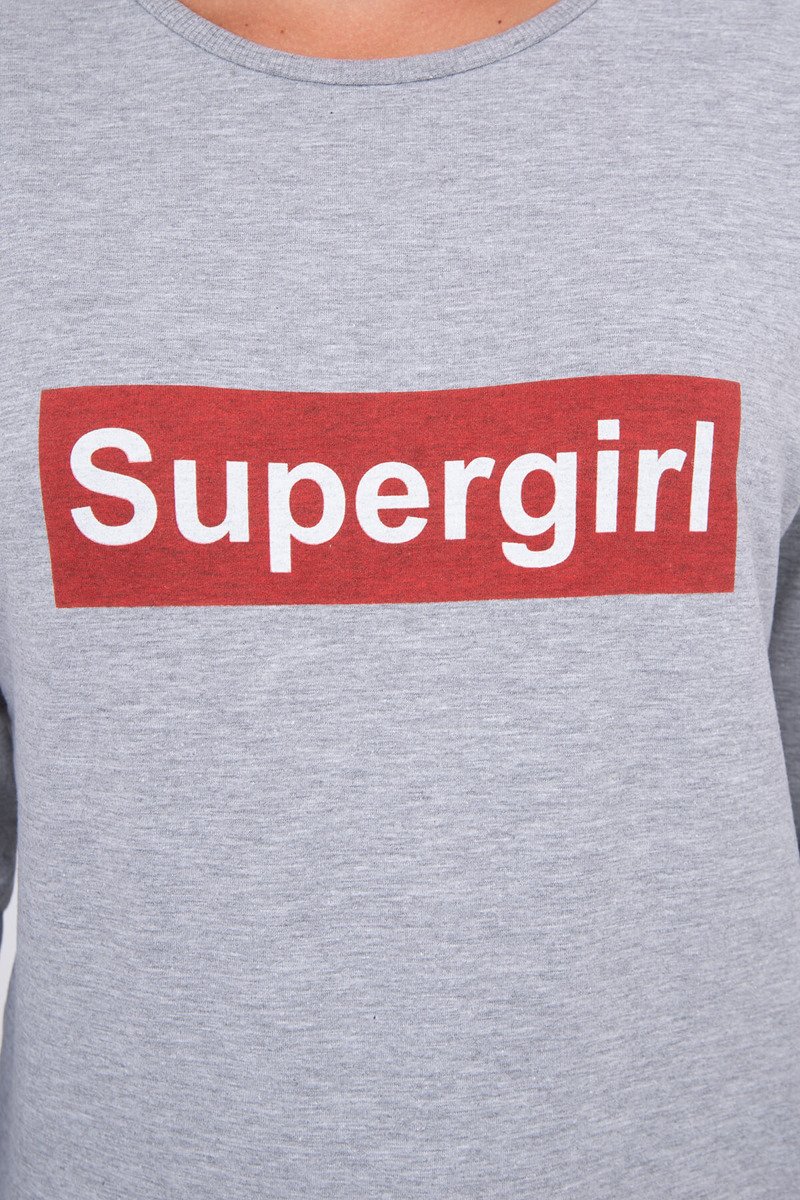 Mikina Supergirl šedá 
