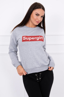 Mikina Supergirl šedá